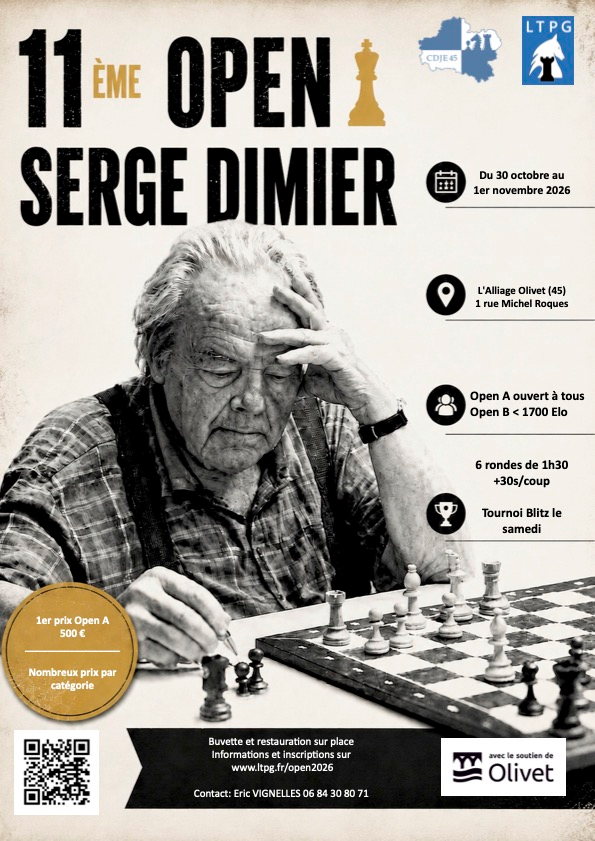Affiche du 11e Open Serge Dimier