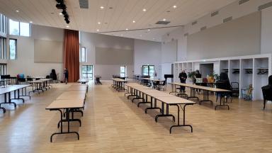 Avec les tables mises, cela commence &agrave; ressembler &agrave; quelque chose !
