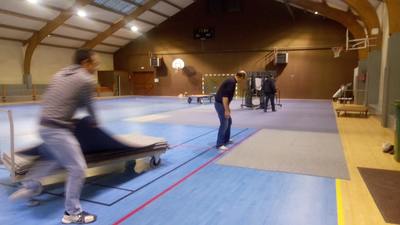 Mise en place des tapis